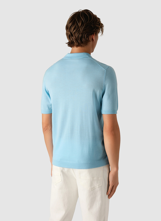 Pullover Polo 1/2 Arm Stream Frontansicht