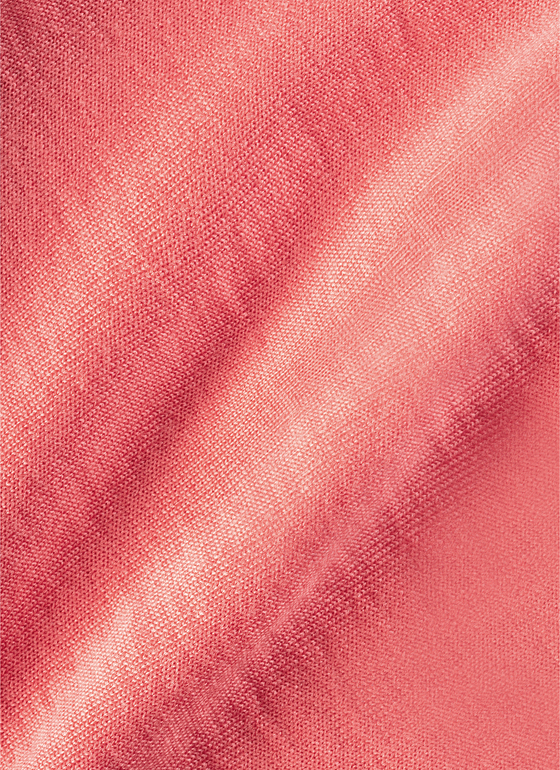 Pullover Polo 1/2 Arm Shiny Flamingo Frontansicht