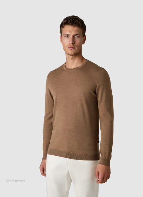 Pullover Rundhals 1/1 Arm width=