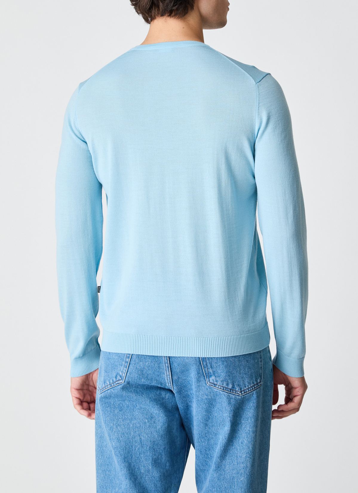 Pullover Rundhals 1/1 Arm, Stream Rückansicht