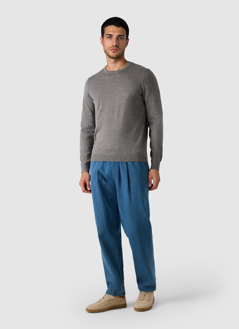 Pullover Rundhals 1/1 Arm width=