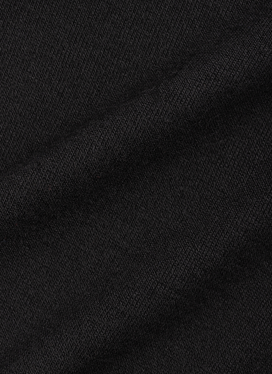 Pullover Rundhals 1/1 Arm Black Frontansicht