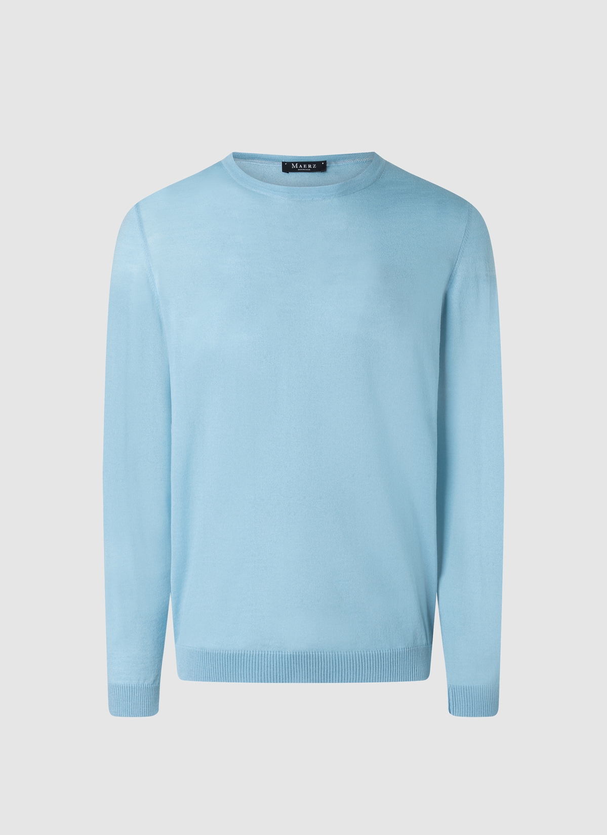 Pullover Rundhals 1/1 Arm, Ocean Aqua Frontansicht