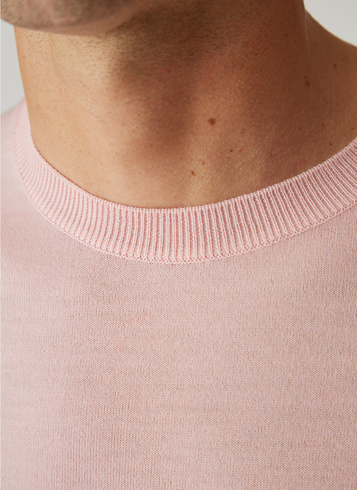 Pullover Rundhals, 1/2 Arm, o.Arm, Light Rosa Detailansicht 1