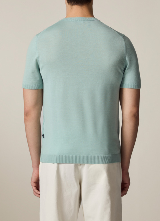 Pullover Rundhals Iced Mint Frontansicht