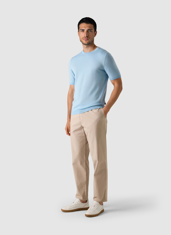 Pullover Rundhals Ocean Aqua Frontansicht