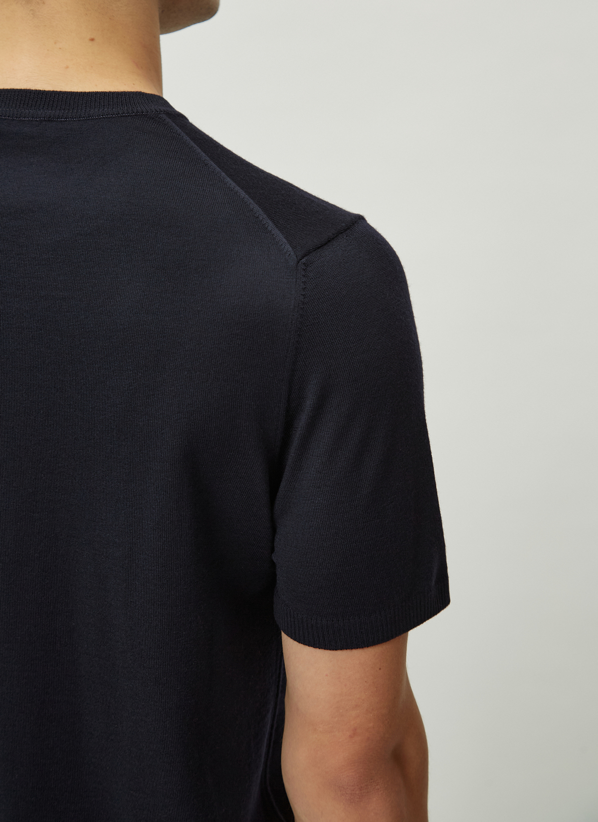 Pullover Rundhals, Navy Detailansicht 1