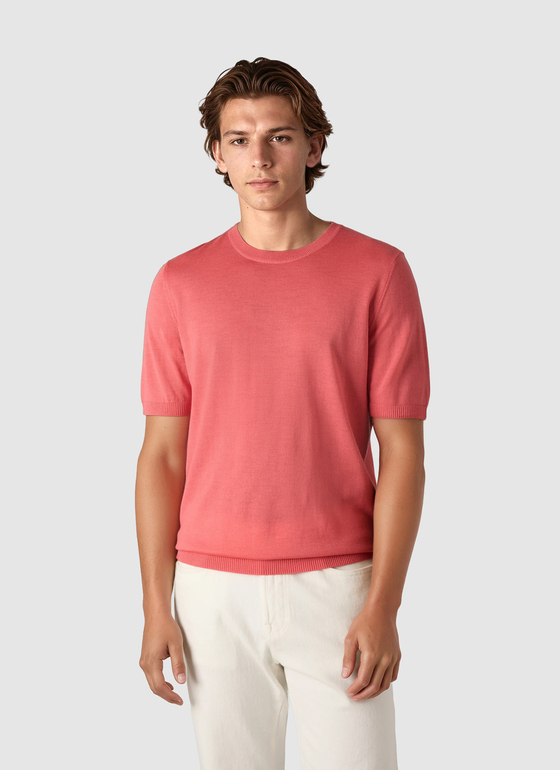 Pullover Rundhals Shiny Flamingo Frontansicht