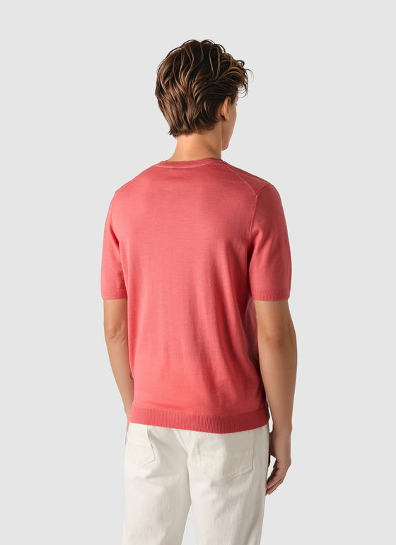 Pullover Rundhals Shiny Flamingo Frontansicht