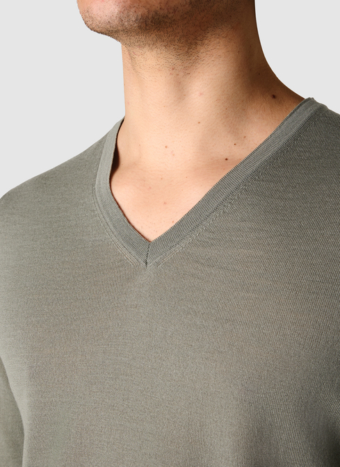 Pullover V-Ausschnitt 1/1 Arm width=