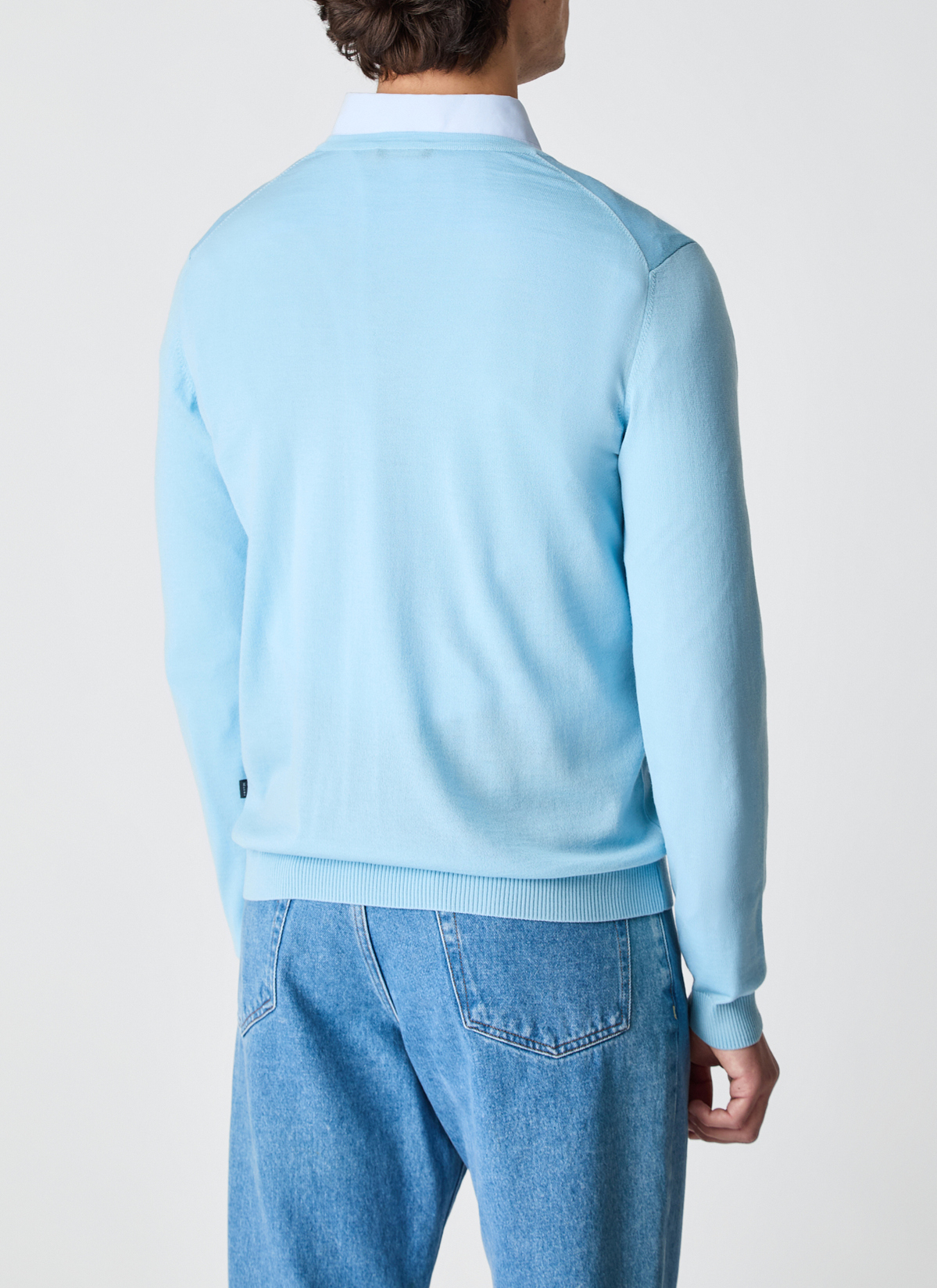 Pullover V-Ausschnitt 1/1 Arm, Stream Rückansicht