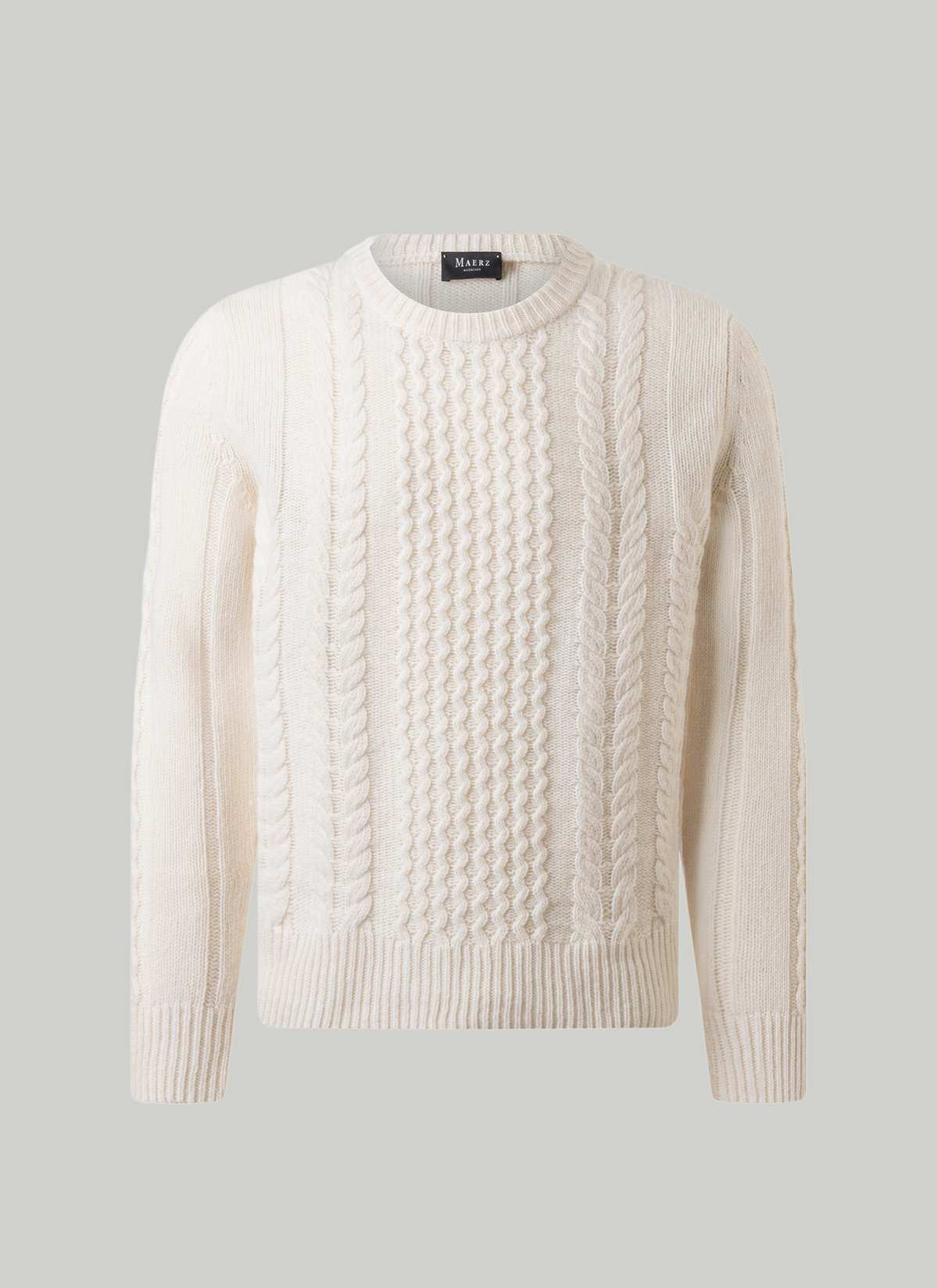 Pullover Rundhals 1/1 Arm, Off White 