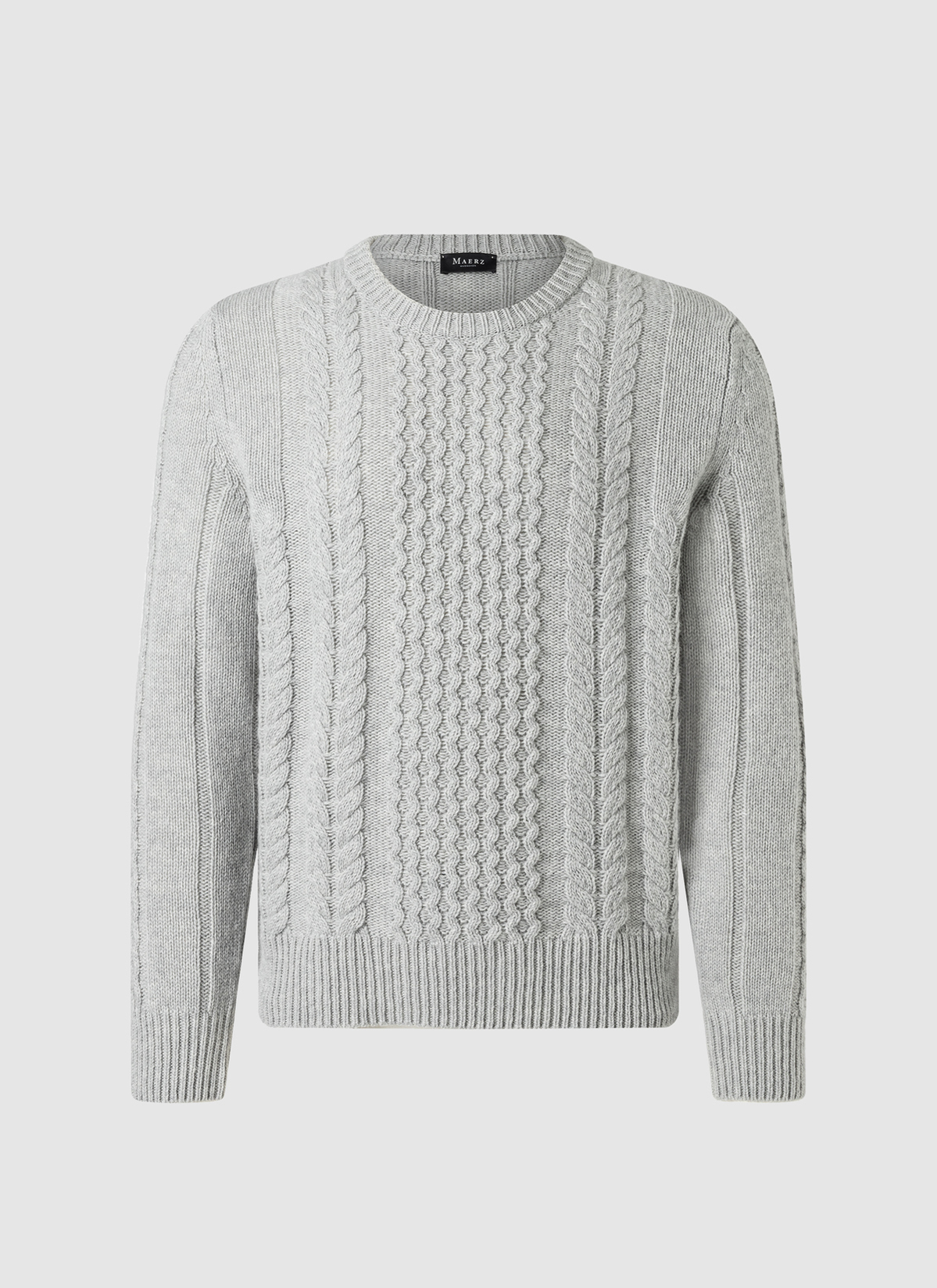 Pullover Rundhals 1/1 Arm, Shark Skin Frontansicht