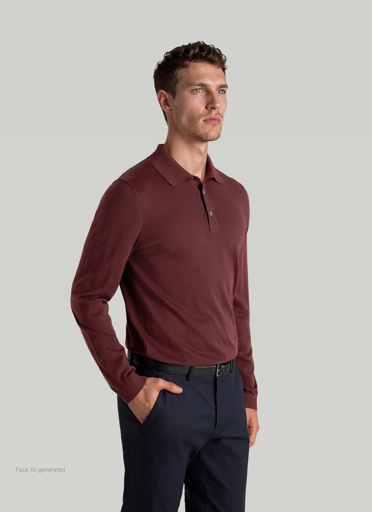 Pullover Rollkragen 1/1 Arm, Barolo Wine Detailansicht 2