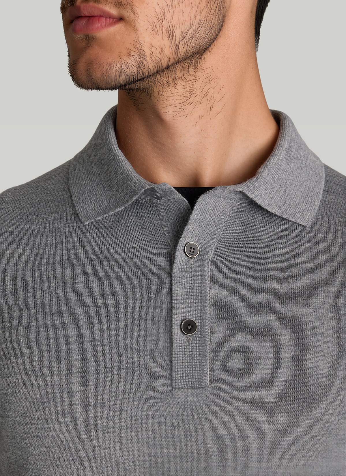 Pullover Rollkragen 1/1 Arm, Shark Skin Detailansicht 1