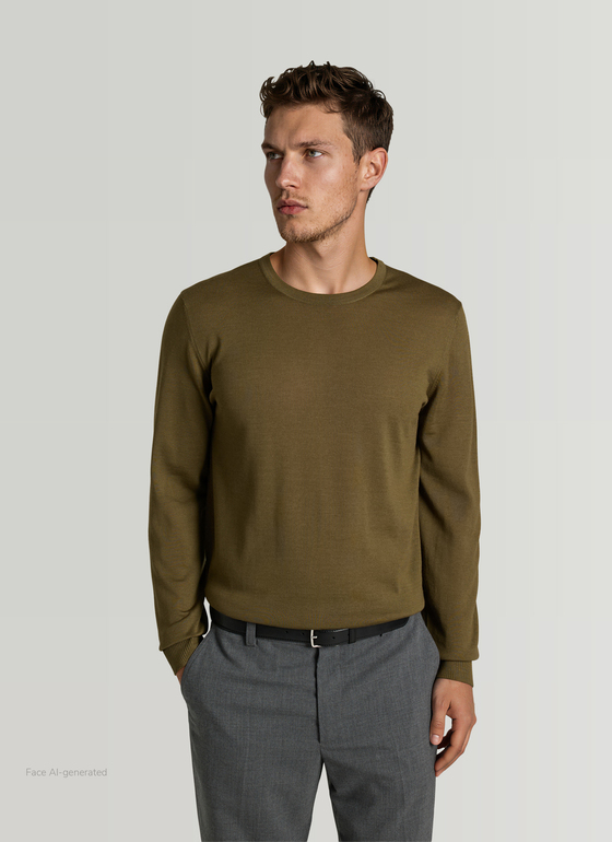 Pullover Rundhals 1/1 Arm Fresh Herbs Frontansicht