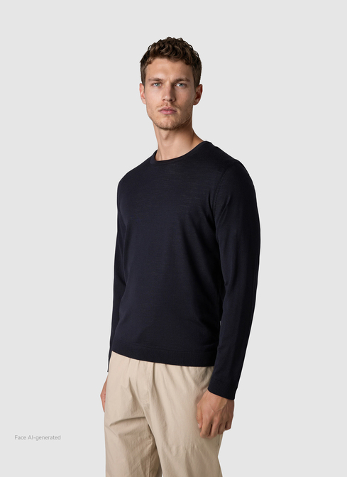 Pullover Rundhals 1/1 Arm width=