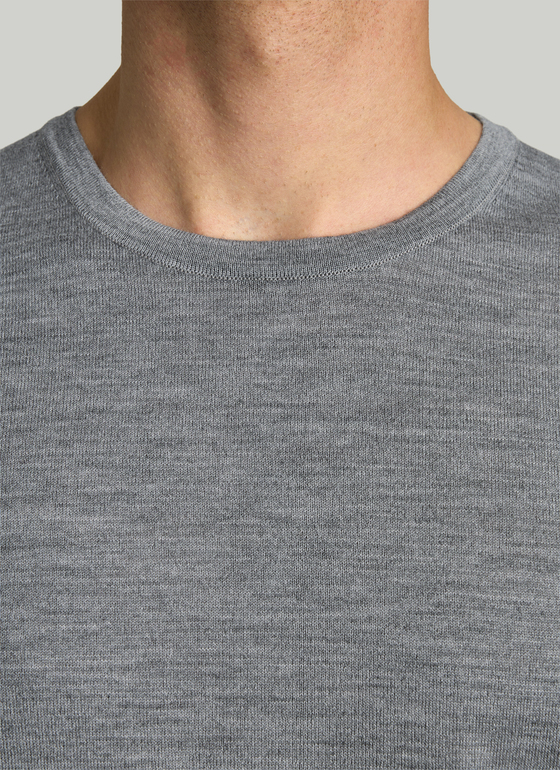 Pullover Rundhals 1/1 Arm Shark Skin Frontansicht