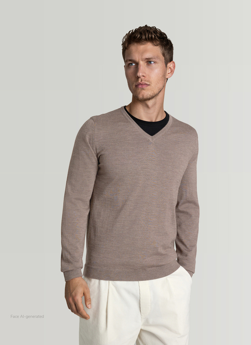 Pullover V-Ausschnitt 1/1 Arm width=