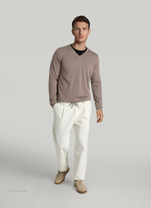 Pullover V-Ausschnitt 1/1 Arm width=