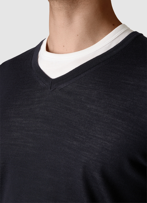 Pullover V-Ausschnitt 1/1 Arm width=