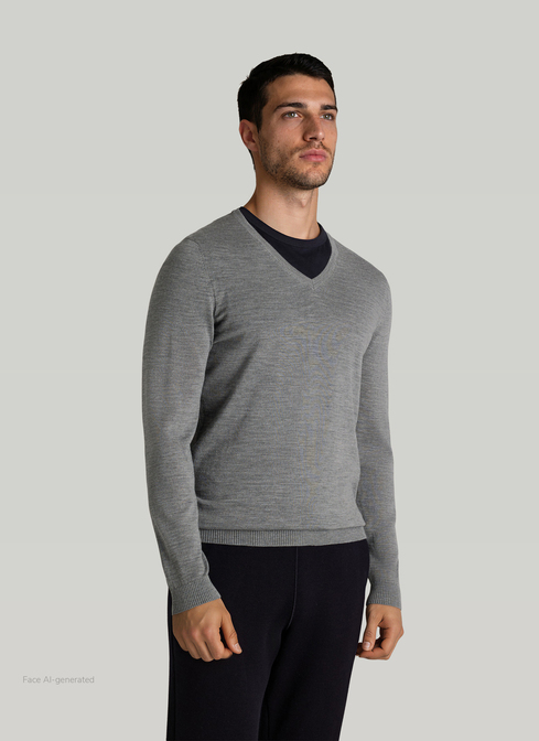 Pullover V-Ausschnitt 1/1 Arm width=