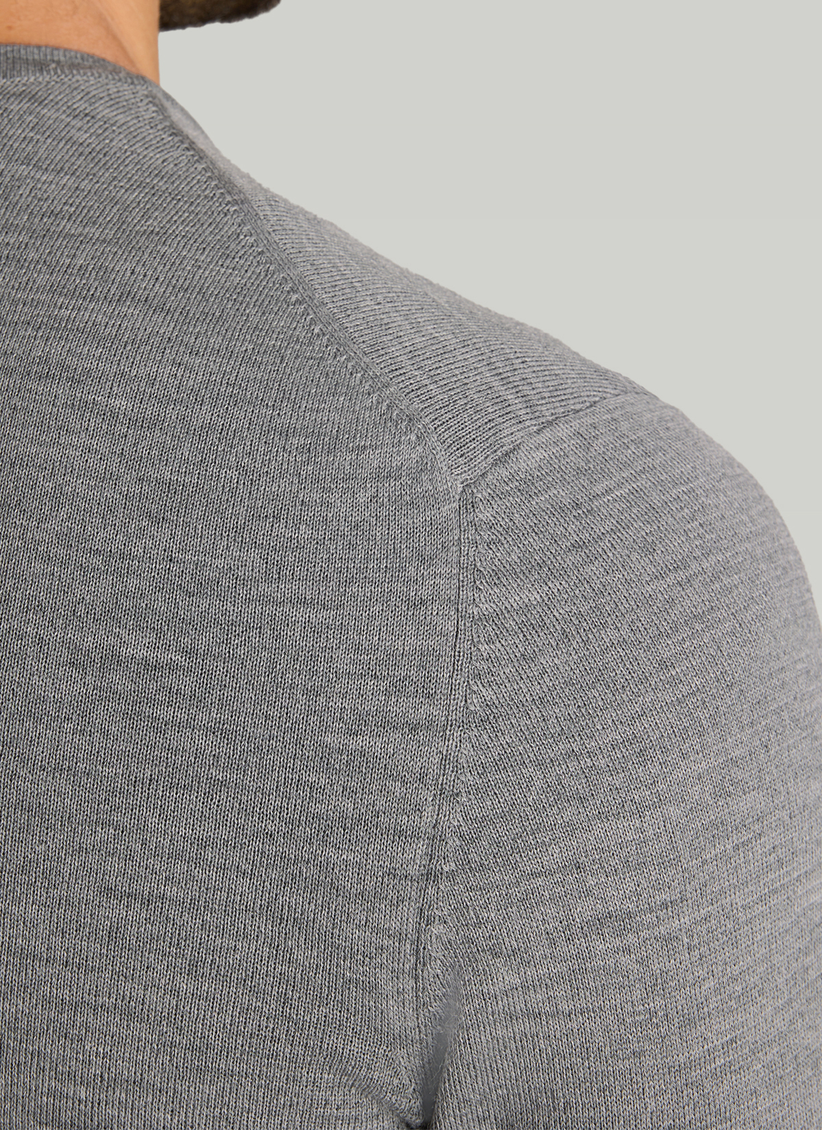 Pullover V-Ausschnitt 1/1 Arm, Shark Skin Detailansicht 1