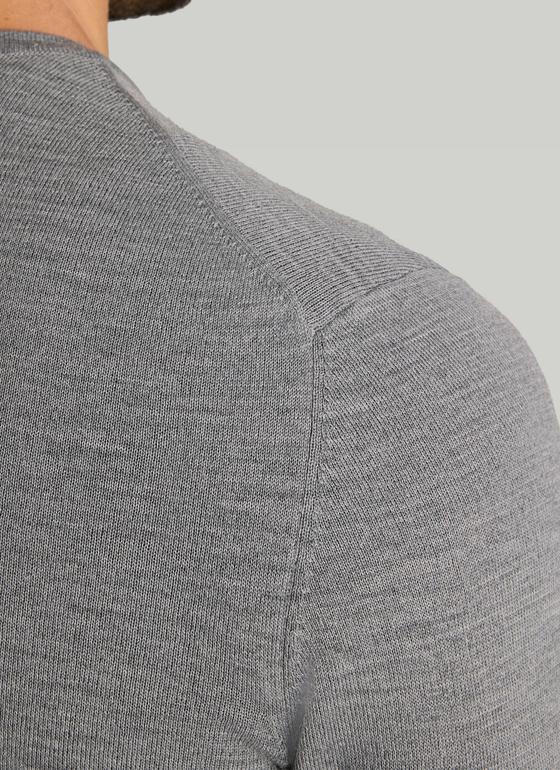 Pullover V-Ausschnitt 1/1 Arm Shark Skin Frontansicht