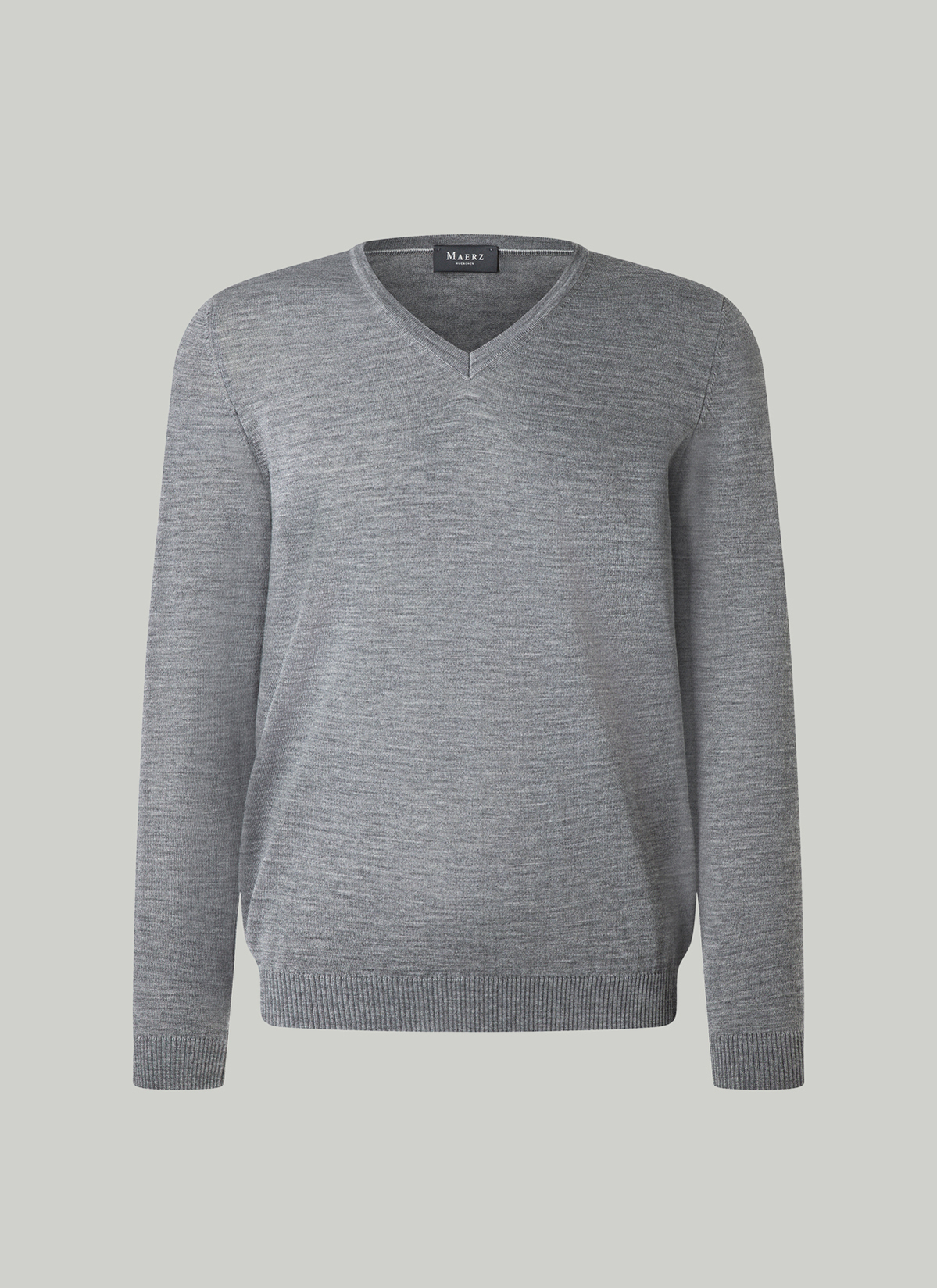 Pullover V-Ausschnitt 1/1 Arm, Shark Skin 