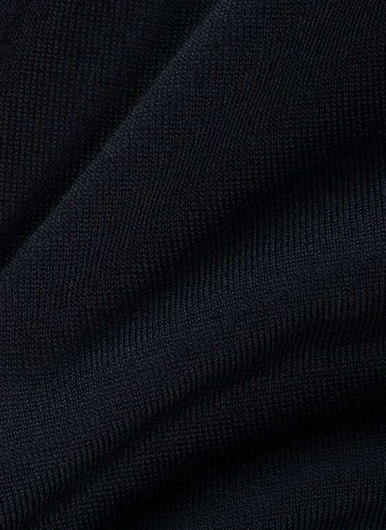 Pullover Rollkragen 1/1 Arm Navy Frontansicht