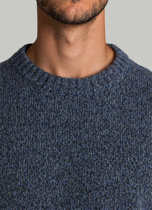 Pullover Rundhals 1/1 Arm, Nimes Blue Detailansicht 1