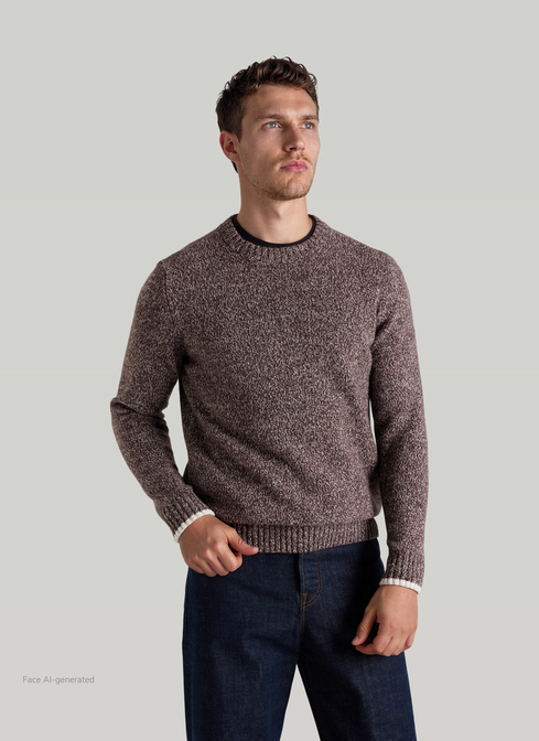 Pullover Rundhals 1/1 Arm width=