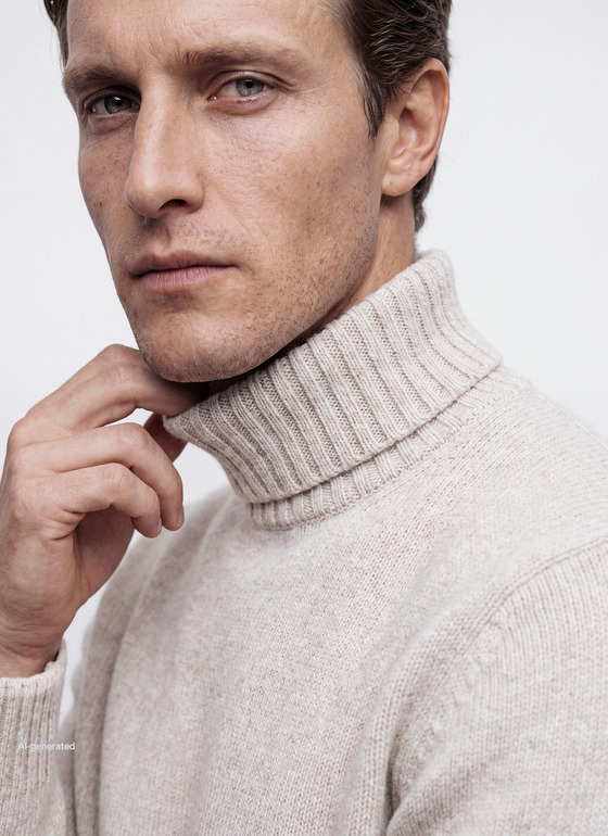 Pullover Rollkragen 1/1 Arm Autumn Stone Frontansicht