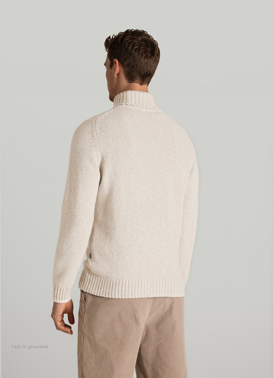 Pullover Rollkragen 1/1 Arm Autumn Stone Frontansicht