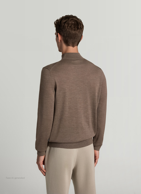 Pullover Rollkragen 1/1 Arm width=