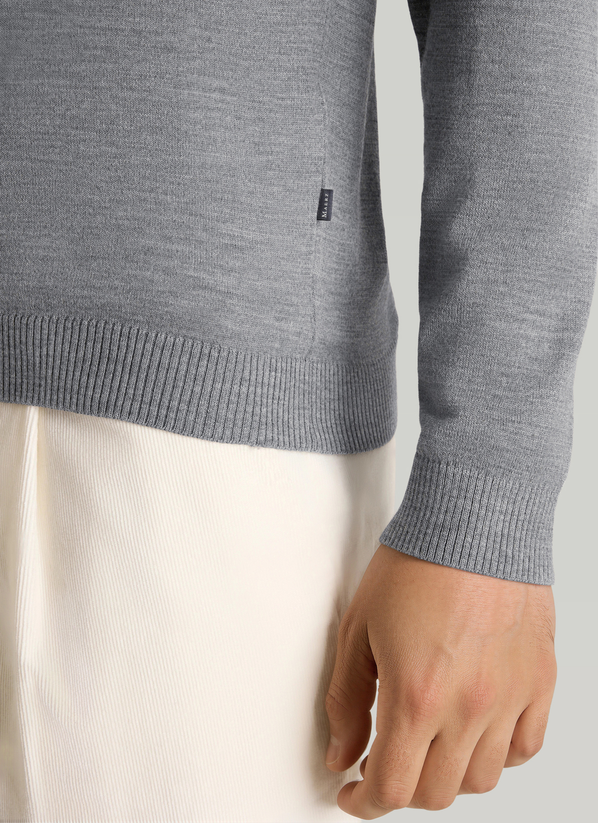 Pullover Rollkragen 1/1 Arm, Shark Skin Detailansicht 1