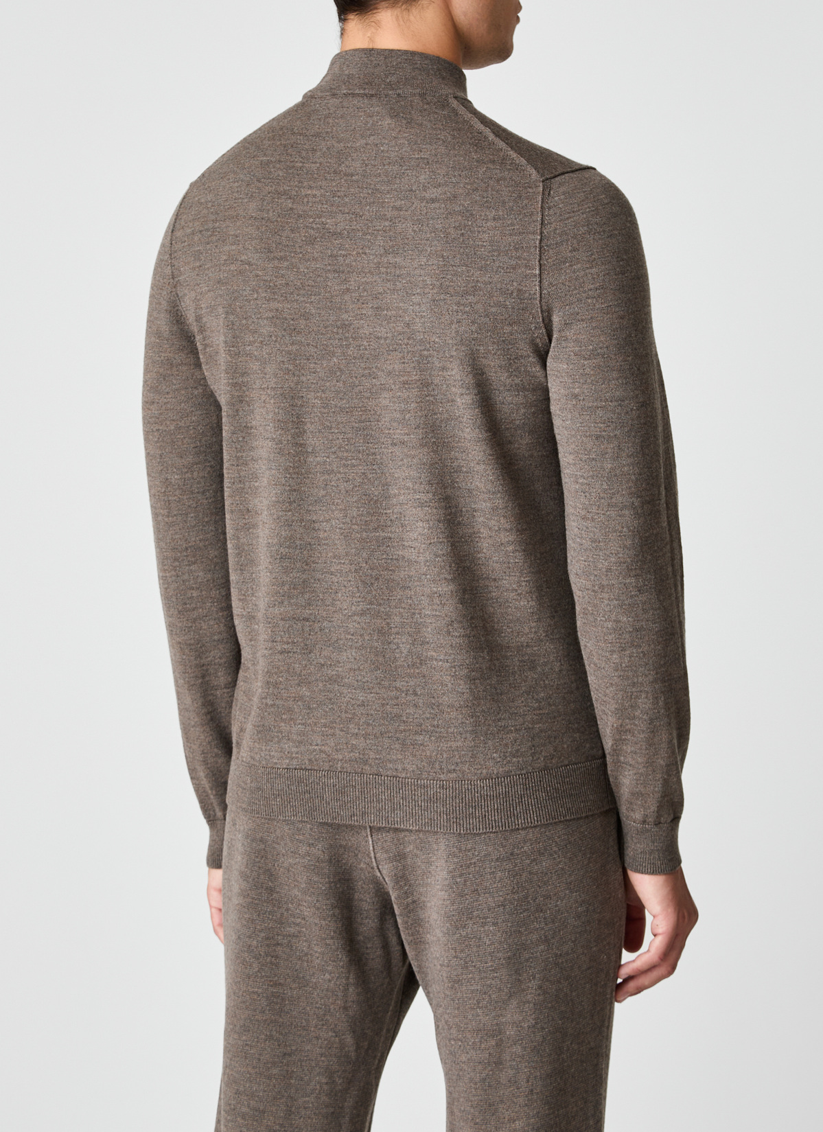 Pullover Stehkragen 1/1 Arm, Hardwood Rückansicht