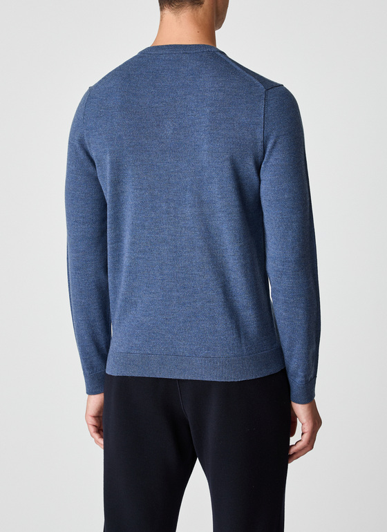 Pullover V-Ausschnitt 1/1 Arm Nimes Blue Frontansicht