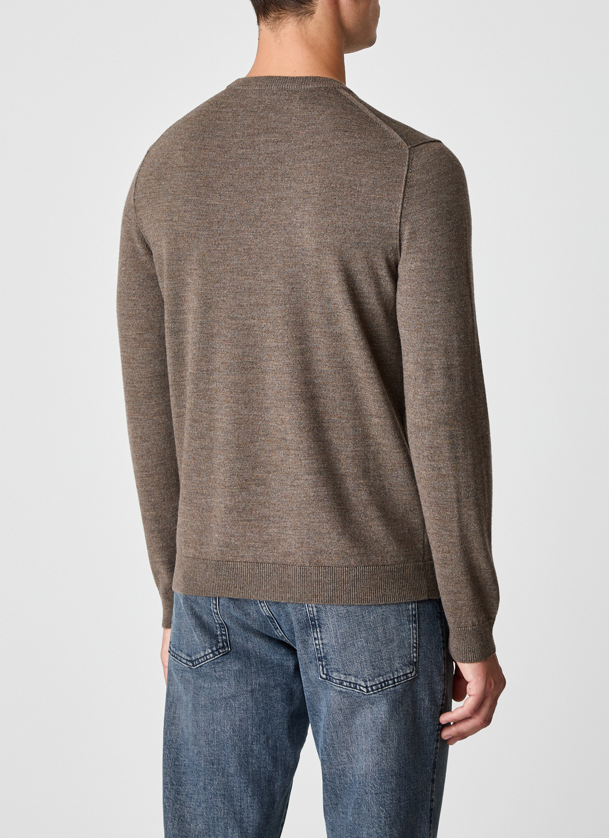 Pullover Rundhals 1/1 Arm, Hardwood Rückansicht