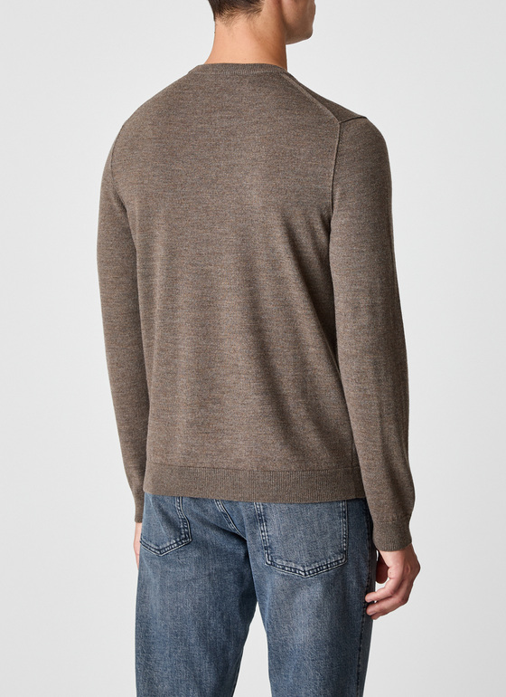 Pullover Rundhals 1/1 Arm Hardwood Frontansicht