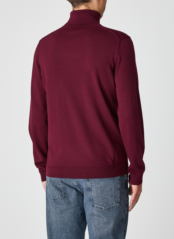 Pullover Rollkragen 1/1 Arm Barolo Wine Frontansicht