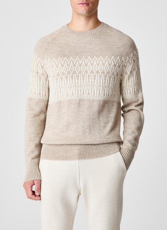 Pullover Rundhals 1/1 Arm Twig Frontansicht