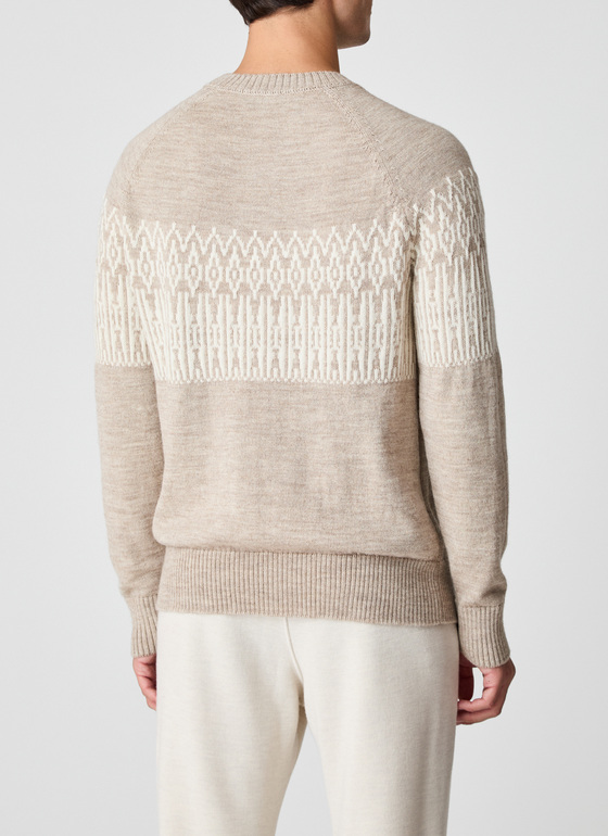Pullover Rundhals 1/1 Arm Twig Frontansicht