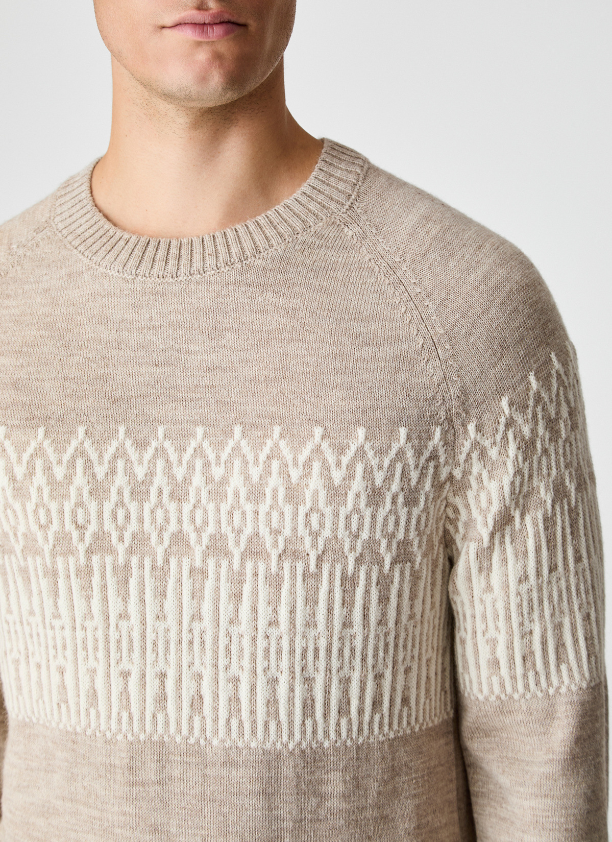 Pullover Rundhals 1/1 Arm, Twig Detailansicht 2