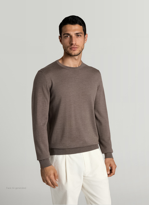 Pullover Rundhals 1/1 Arm width=