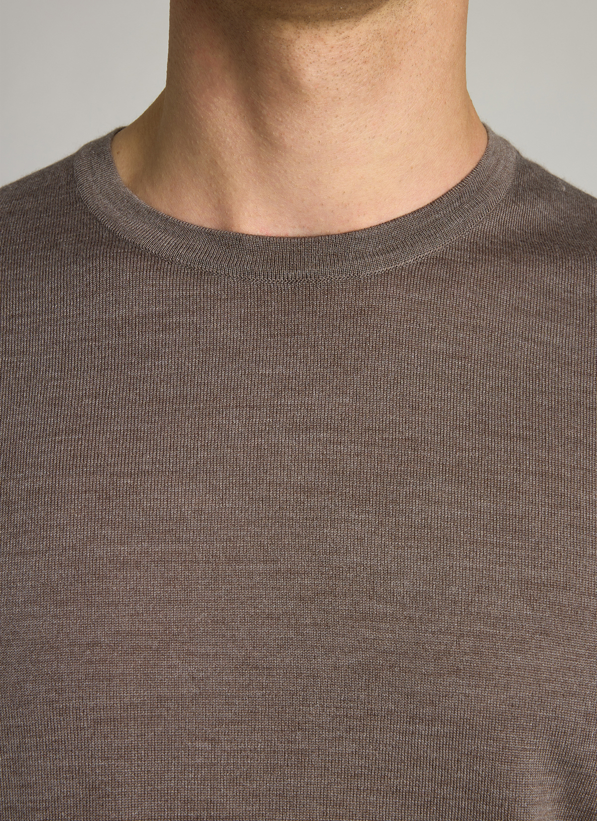 Pullover Rundhals 1/1 Arm, Cedar Wood Detailansicht 1
