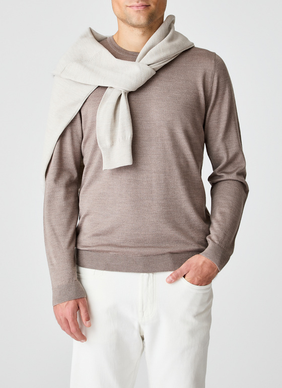 Pullover Rundhals 1/1 Arm Twig Frontansicht