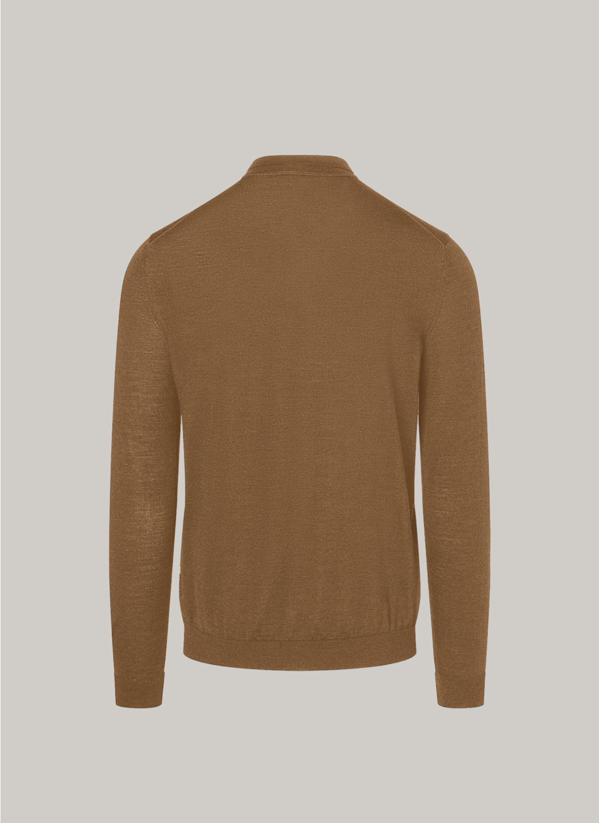 Pullover Polokragen, Knopf 1/1 Arm, Banana Bread Rückansicht