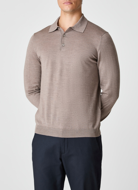 Pullover Polokragen Twig Frontansicht