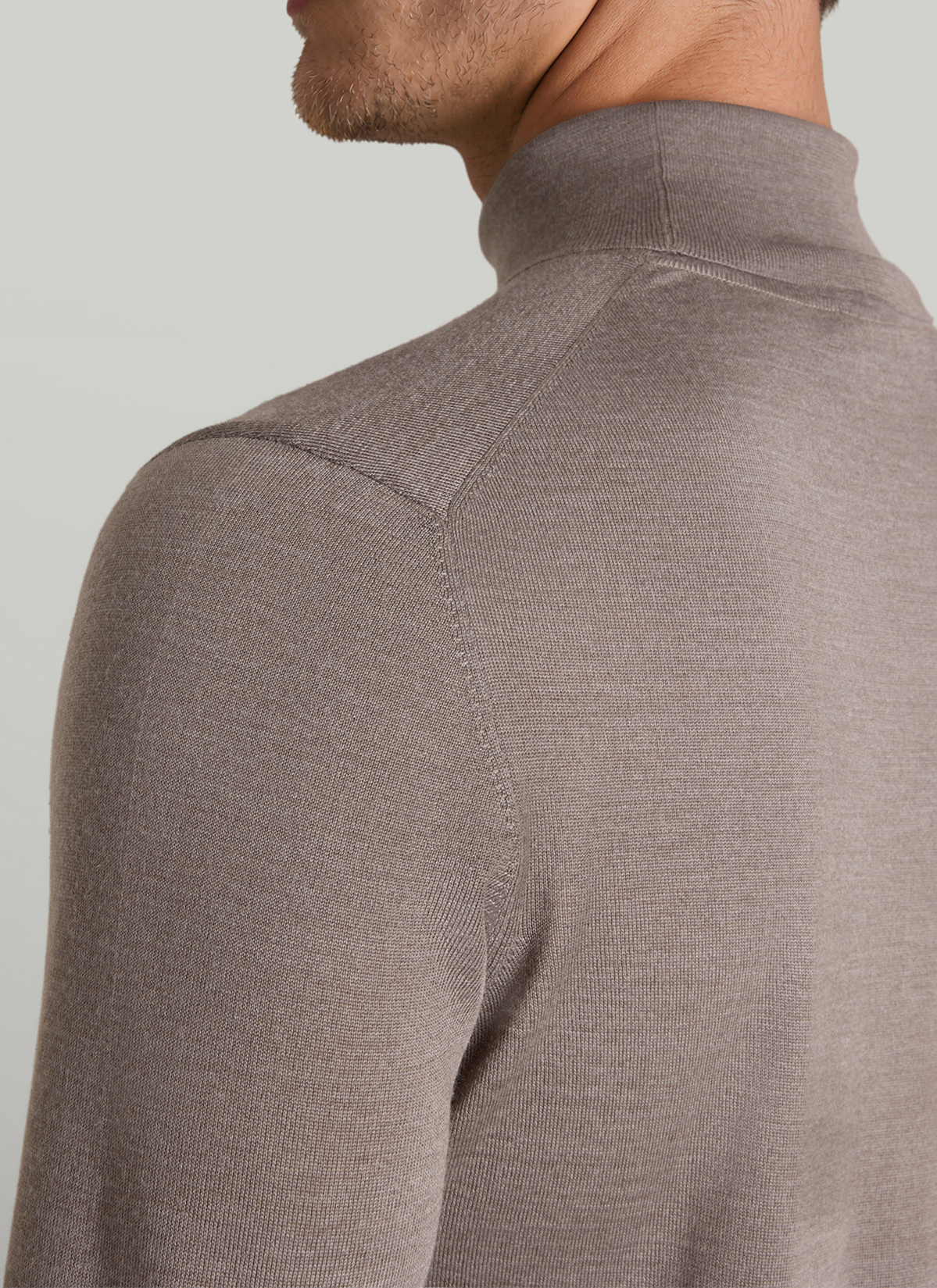 Pullover Rollkragen 1/1 Arm, Cedar Wood Detailansicht 1